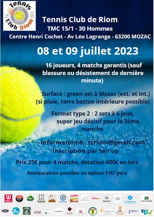 TMC Hommes 30 -15/1